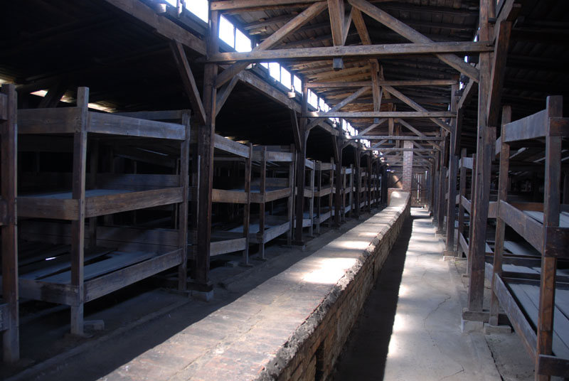 birkenau  - baracche interno